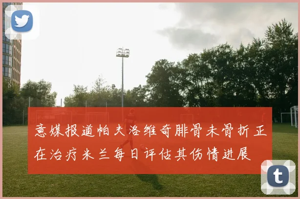 意媒报道帕夫洛维奇腓骨未骨折正在治疗米兰每日评估其伤情进展